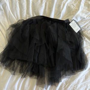 For Love and Lemons black ruffle skirt